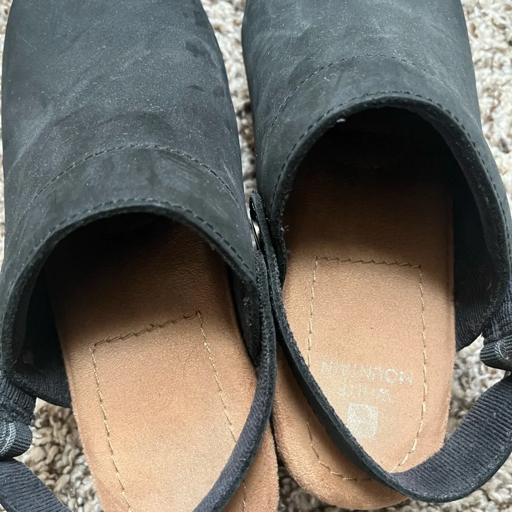 White Mountain Black Suede Clogs Size 7 Women’s - Picture 4 of 5